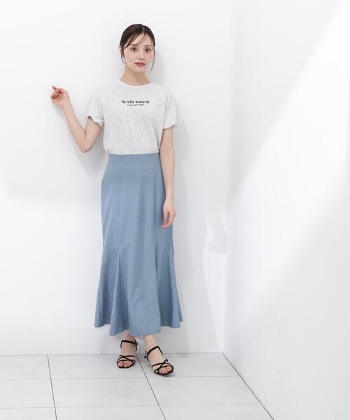 PROPORTION BODY DRESSING（プロポーションボディドレッシング）の「【加藤栞さん着用】パフスリーブロゴＴシャツ / 1216160404（Tシャツ/カットソー・レディース・ホワイト/ネイビー/グレー・FREE）」の14枚目の写真