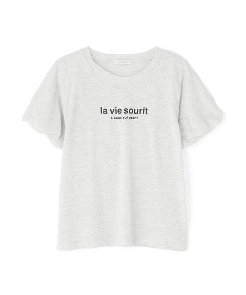 PROPORTION BODY DRESSING（プロポーションボディドレッシング）の「【加藤栞さん着用】パフスリーブロゴＴシャツ / 1216160404（Tシャツ/カットソー・レディース・ホワイト/ネイビー/グレー・FREE）」の16枚目の写真