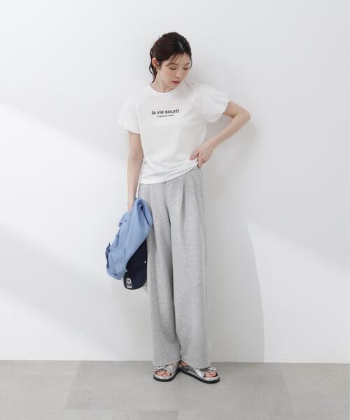 PROPORTION BODY DRESSING（プロポーションボディドレッシング）の「【加藤栞さん着用】パフスリーブロゴＴシャツ / 1216160404（Tシャツ/カットソー・レディース・ホワイト/ネイビー/グレー・FREE）」の19枚目の写真