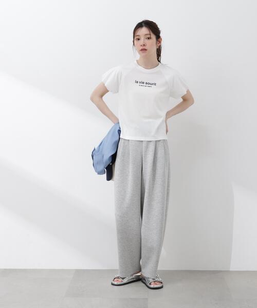 PROPORTION BODY DRESSING（プロポーションボディドレッシング）の「【加藤栞さん着用】パフスリーブロゴＴシャツ / 1216160404（Tシャツ/カットソー・レディース・ホワイト/ネイビー/グレー・FREE）」の20枚目の写真