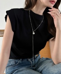 【Eclat one】フレンチスリーブ 綺麗め シンプル カットソー