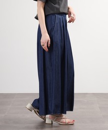 EGLANTINE タックワイド テンセルデニムパンツ