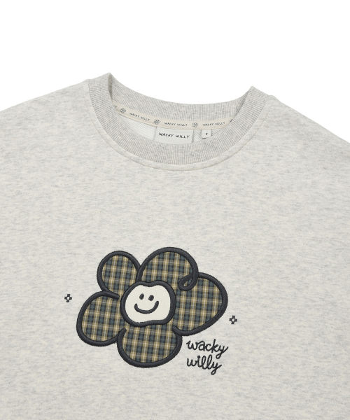 Wacky WiLLy(ワッキーウィリー)の「ウィメンズチェックリリークロップスウェットオートミール(スウェット・レディース・その他・F)」の4枚目の写真