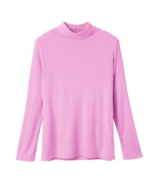BACKYARD FAMILY(バックヤードファミリー)の「ふわっととろけるハイネックシャツ(シャツ/ブラウス・レディース・ブラック/チャコール/オフホワイト/モスグリーン/ピンク・XL/L/M)」の17枚目の写真