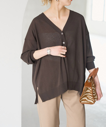 Spick & Span | 《接触冷感 / 》ICE FINE Vネックカーディガン(カーディガン/ボレロ)