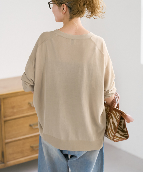 Spick & Span（スピックアンドスパン）の「《接触冷感 / 》ICE FINE Vネックカーディガン（カーディガン/ボレロ・レディース・ブラウン/オレンジ/ネイビー/ベージュ・FREE）」の9枚目の写真