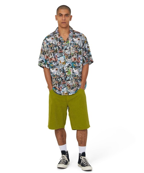 HUF（ハフ）の「CROMER CORDUROY SHORT（その他パンツ・メンズ・パープル/ライトグリーン/レッド系その他・32/30/28/34/36）」の5枚目の写真