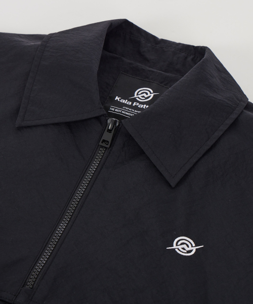 KALAPATTHAR(カラパタール)の「Nylon Taslan Half Zip-Up Anorak Jacket - BLACK(ナイロンジャケット・メンズ・その他・MEDIUM/LARGE)」の3枚目の写真