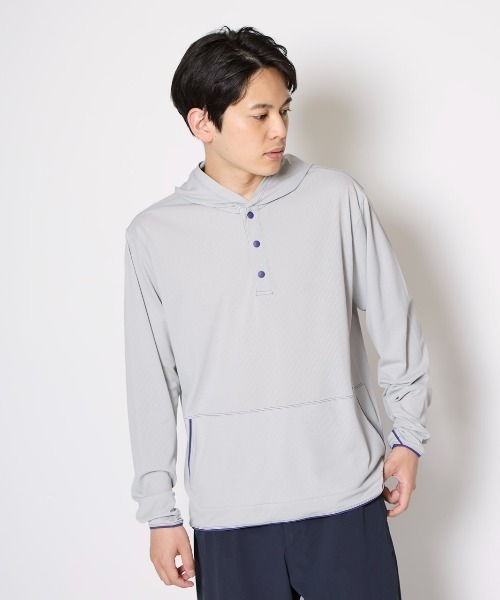 Foxfire(フォックスファイヤー)の「SCハニカムフーディ(Tシャツ/カットソー・メンズ・ライトグリーン/ライトグレー・L/M)」の1枚目の写真