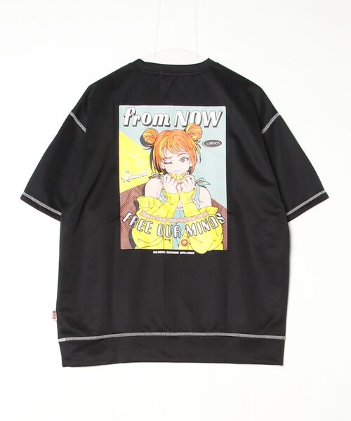 FUNALIVE(ファンアライブ)の「発泡プリント半袖Tシャツ(Tシャツ/カットソー・メンズ・ホワイト/ホワイト系1/ホワイト系2/ブラック系2/ブラック系1/ブラック・M/L)」の14枚目の写真