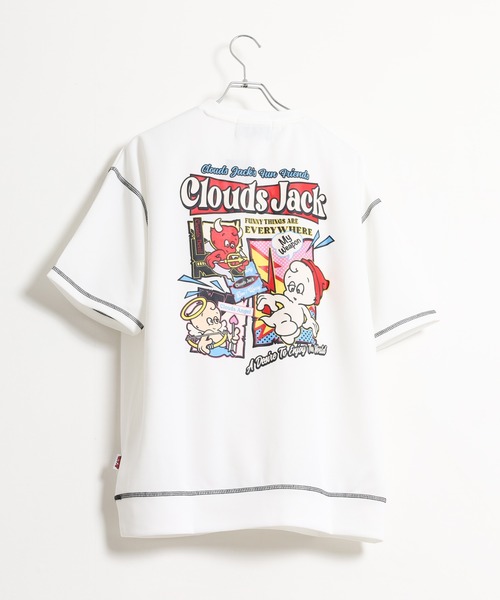 FUNALIVE(ファンアライブ)の「発泡プリント半袖Tシャツ(Tシャツ/カットソー・メンズ・ホワイト/ホワイト系1/ホワイト系2/ブラック系2/ブラック系1/ブラック・M/L)」の3枚目の写真