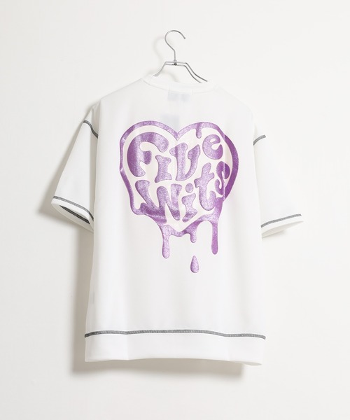 FUNALIVE(ファンアライブ)の「発泡プリント半袖Tシャツ(Tシャツ/カットソー・メンズ・ホワイト/ホワイト系1/ホワイト系2/ブラック系2/ブラック系1/ブラック・M/L)」の2枚目の写真