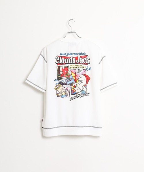 FUNALIVE(ファンアライブ)の「発泡プリント半袖Tシャツ(Tシャツ/カットソー・メンズ・ホワイト/ホワイト系1/ホワイト系2/ブラック系2/ブラック系1/ブラック・M/L)」の22枚目の写真