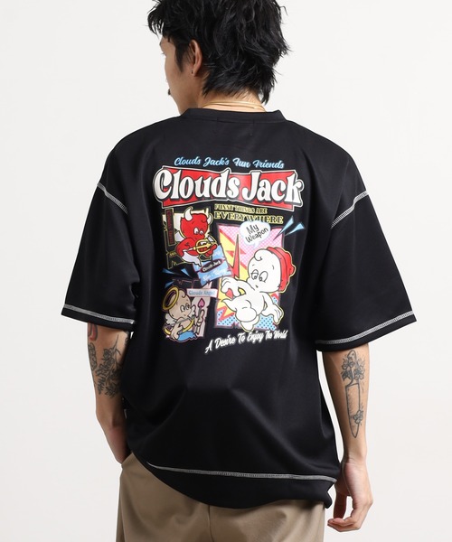 FUNALIVE(ファンアライブ)の「発泡プリント半袖Tシャツ(Tシャツ/カットソー・メンズ・ホワイト/ホワイト系1/ホワイト系2/ブラック系2/ブラック系1/ブラック・M/L)」の8枚目の写真