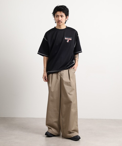FUNALIVE(ファンアライブ)の「発泡プリント半袖Tシャツ(Tシャツ/カットソー・メンズ・ホワイト/ホワイト系1/ホワイト系2/ブラック系2/ブラック系1/ブラック・M/L)」の10枚目の写真