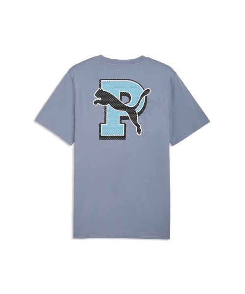 PUMA(プーマ)の「PUMA プーマ メンズ グラフィック ヴァーシティ 半袖 Tシャツ(Tシャツ/カットソー・メンズ・ブラック系その他/グレー系その他/ブラック・XX-LARGE/MEDIUM/SMALL/X-LARGE/LARGE)」の4枚目の写真