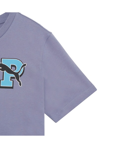 PUMA(プーマ)の「PUMA プーマ メンズ グラフィック ヴァーシティ 半袖 Tシャツ(Tシャツ/カットソー・メンズ・ブラック系その他/グレー系その他/ブラック・XX-LARGE/MEDIUM/SMALL/X-LARGE/LARGE)」の5枚目の写真