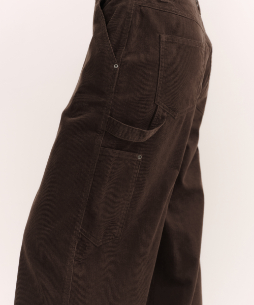 MUSINSA STANDARD WOMAN（ムシンサスタンダードウーマン）の「ウィメンズ 11W コーデュロイワイドカーペンターパンツ [ブラウン]（その他パンツ・レディース・その他・24/25/26/28/29/30/27）」の7枚目の写真