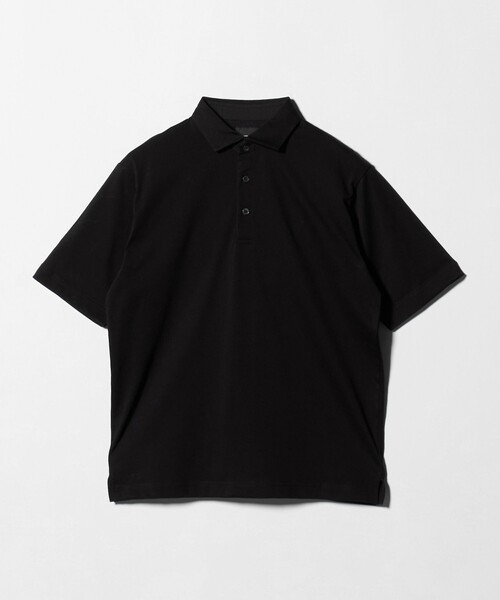 green label relaxing（グリーンレーベルリラクシング）の「【WEB限定】JUST fit デイリー ドライ カッタウェイ 半袖 ポロシャツ -吸水速乾・抗菌-（ポロシャツ・メンズ・ブラック/ホワイト/ダークグレー/モカ/ネイビー・L/S/XL/M）」の13枚目の写真