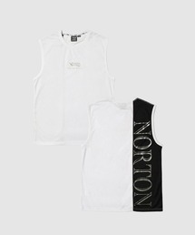 Norton（ノートン）の「【Norton/ノートン】 パネル切替 バックロゴプリント アメリカンスリーブ（タンクトップ）」
