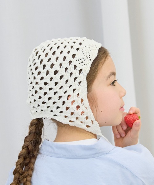 GLOBAL WORK(グローバルワーク)の「ボンネット/キッズ/658913(ニットキャップ/ビーニー・キッズ・ホワイト系その他2・FREE)」の6枚目の写真