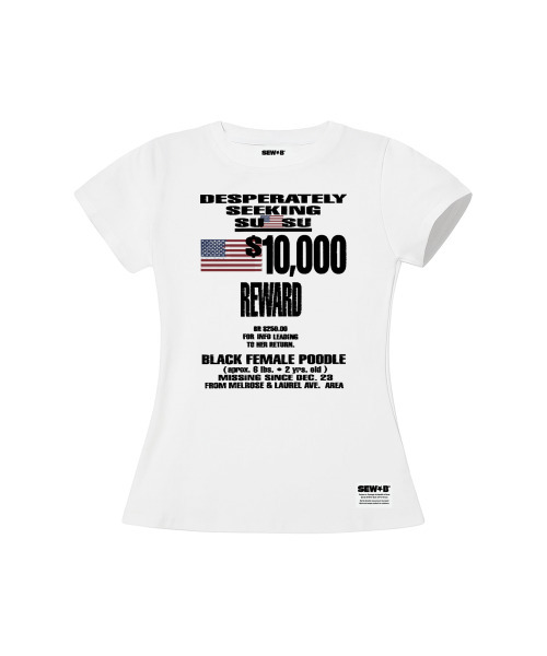SEW-B（ソービー）の「uu セミクロップ半袖Tシャツ[ホワイト]（Tシャツ/カットソー・レディース・その他・FREE）」の2枚目の写真