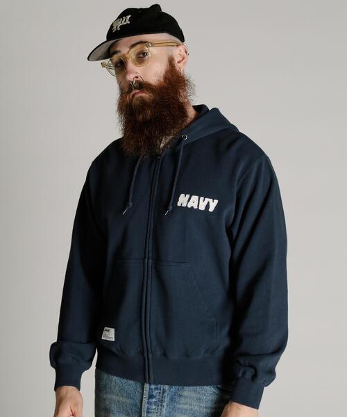 Schott/TOMPKINS ZIP HOODED SWEAT — толстовка с капюшоном Tompkins, молния.