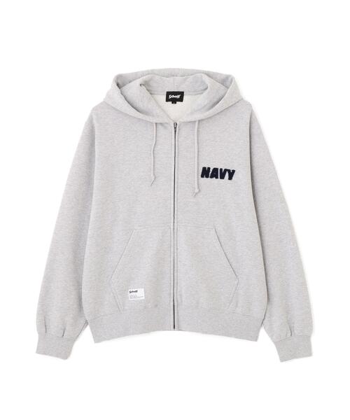 Schott（ショット）の「Schott/ショット/TOMPKINS ZIP HOODED SWEAT/トンプキンス ジップ パーカー（パーカー・メンズ・グレー/ネイビー・XL/L/M/2XL）」の14枚目の写真