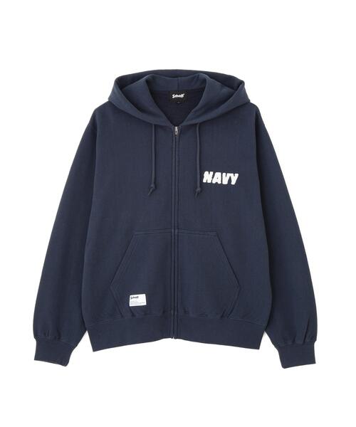 Schott（ショット）の「Schott/ショット/TOMPKINS ZIP HOODED SWEAT/トンプキンス ジップ パーカー（パーカー・メンズ・グレー/ネイビー・XL/L/M/2XL）」の17枚目の写真