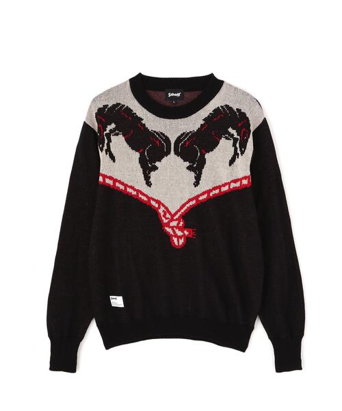 Schott（ショット）の「Schott/ショット/50'S KNIT/50's ニット（ニット/セーター・メンズ・ブラウン/ブラック・M/L/XL）」の10枚目の写真