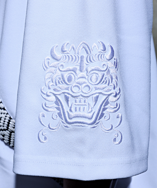 KIRTIMUKHA(キールティムカ)の「刺繍エスニックロープ斜めVネック半袖Tシャツホワイト(Tシャツ/カットソー・メンズ・その他・FREE)」の12枚目の写真