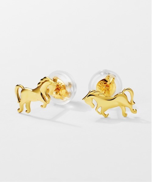 Jewel closet by L&Co.(ジュエルクローゼットバイエルアンドコー)の「K10 馬/ホース ピアス(ピアス(両耳用)・レディース・イエローゴールド・FREE)」の2枚目の写真
