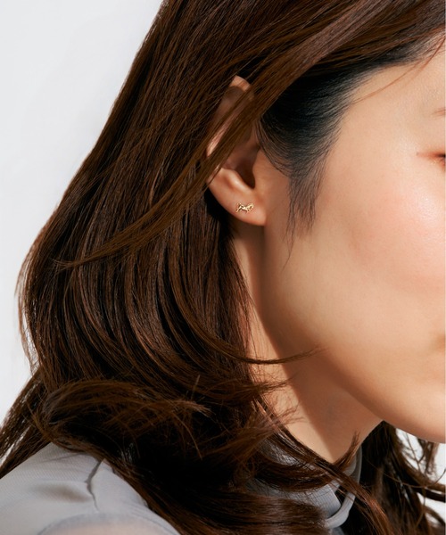 Jewel closet by L&Co.(ジュエルクローゼットバイエルアンドコー)の「K10 馬/ホース ピアス(ピアス(両耳用)・レディース・イエローゴールド・FREE)」の5枚目の写真