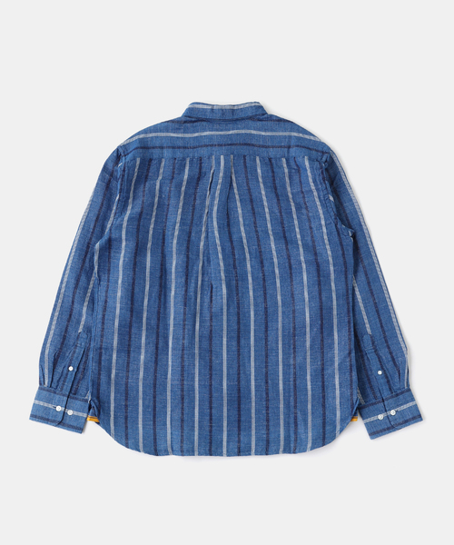 JOURNAL STANDARD（ジャーナルスタンダード）の「ORIGINAL MADRAS / オリジナルマドラス STRAIGHT COLLAR L/S SHIRT（シャツ/ブラウス・メンズ・コバルトブルー・LARGE/MEDIUM）」の2枚目の写真