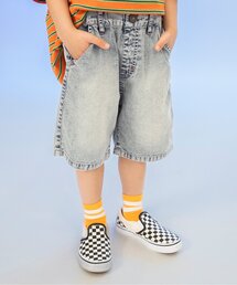 【接触冷感】サマーエール デニムハーフパンツ