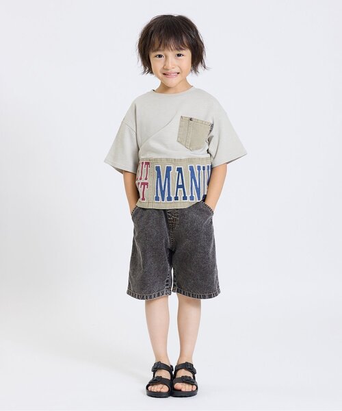 BREEZE(ブリーズ)の「【接触冷感】サマーエール デニムハーフパンツ(デニムパンツ・キッズ・ベージュ/ピンク/ブラック/サックスブルー・100/130/140/110/120/150/90)」の17枚目の写真
