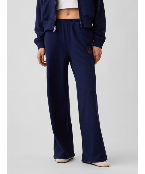 GAP(ギャップ)の「フレンチテリー ハート GAPロゴ バギー ワイドスウェットパンツ(スウェットパンツ・レディース・ネイビー/グレー/レッド・S/XS/XXS/M/L)」の15枚目の写真