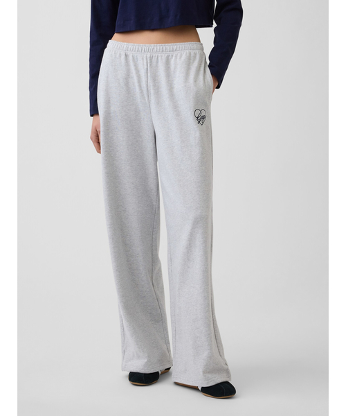 GAP(ギャップ)の「フレンチテリー ハート GAPロゴ バギー ワイドスウェットパンツ(スウェットパンツ・レディース・ネイビー/グレー/レッド・S/XS/XXS/M/L)」の16枚目の写真