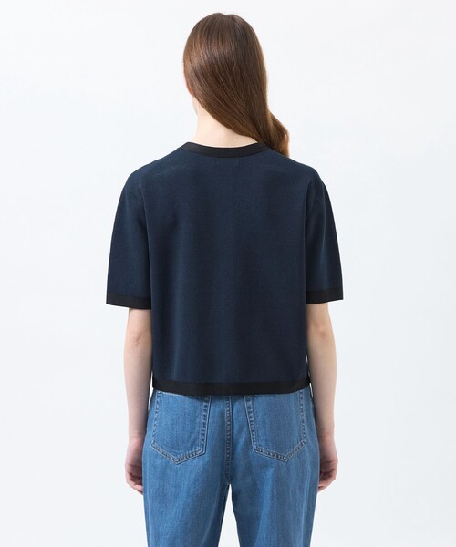 MACKINTOSH PHILOSOPHY(マッキントッシュ フィロソフィー)の「【ROYTON(ロイトン)】ハーフニットカーディガン(カーディガン/ボレロ・レディース・ブルー/ダークネイビー/オフホワイト・38)」の14枚目の写真