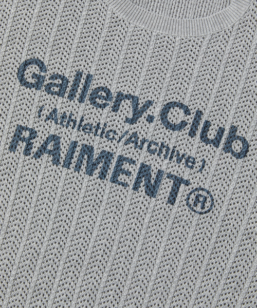 RAIMENT（レイメント）の「クルーネックギャラリークラブグラフィックメッシュニット_グレー（ニット/セーター・メンズ・その他・SMALL/MEDIUM/LARGE）」の6枚目の写真