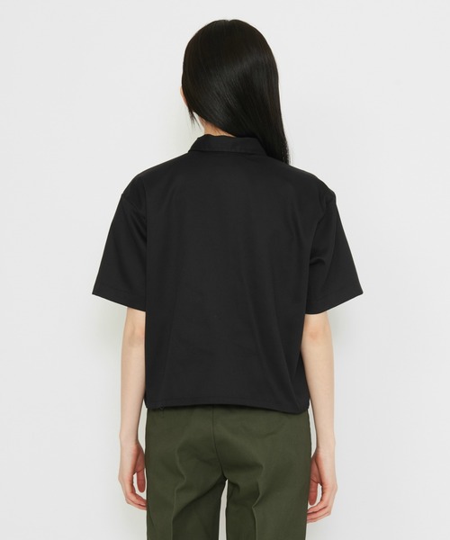 Dickies(ディッキーズ)の「Dickies/ディッキーズ クロップド ワークシャツ 半袖(シャツ/ブラウス・レディース・ホワイト/ブラック・SMALL/MEDIUM/X-SMALL)」の7枚目の写真