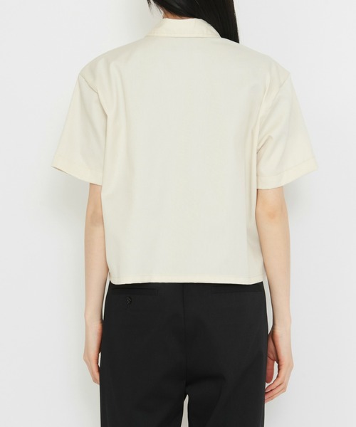 Dickies(ディッキーズ)の「Dickies/ディッキーズ クロップド ワークシャツ 半袖(シャツ/ブラウス・レディース・ホワイト/ブラック・SMALL/MEDIUM/X-SMALL)」の14枚目の写真