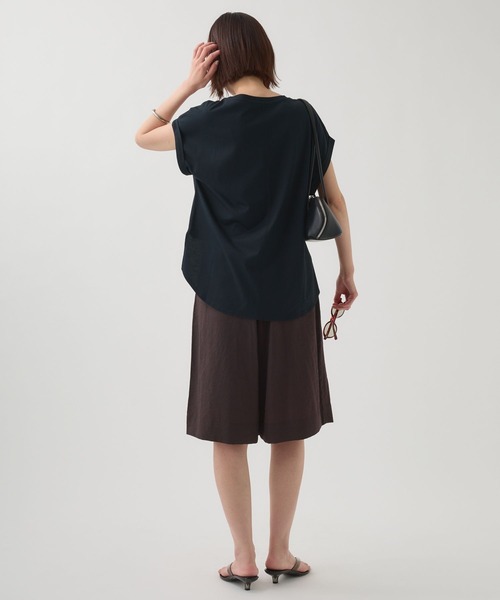 BABYLONE(バビロン)の「ターンバックTシャツ(Tシャツ/カットソー・レディース・ホワイト/ブラウン/ブラック・フリー)」の19枚目の写真