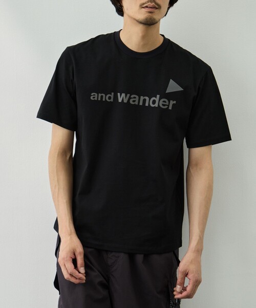 and wander(アンドワンダー)の「【and wander/アンドワンダー】aw ref T(Tシャツ/カットソー・メンズ・ブラック/ホワイト・L/M)」の5枚目の写真