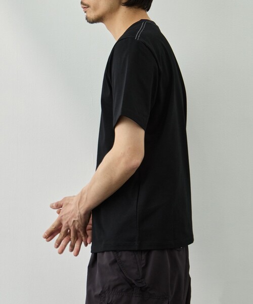 and wander(アンドワンダー)の「【and wander/アンドワンダー】aw ref T(Tシャツ/カットソー・メンズ・ブラック/ホワイト・L/M)」の6枚目の写真