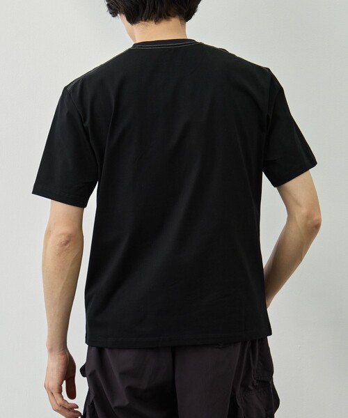 and wander(アンドワンダー)の「【and wander/アンドワンダー】aw ref T(Tシャツ/カットソー・メンズ・ブラック/ホワイト・L/M)」の7枚目の写真