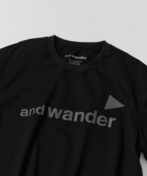and wander(アンドワンダー)の「【and wander/アンドワンダー】aw ref T(Tシャツ/カットソー・メンズ・ブラック/ホワイト・L/M)」の10枚目の写真