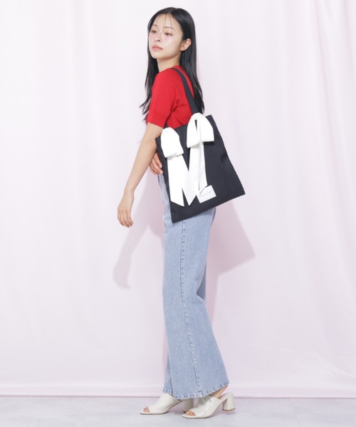 JILL by JILL STUART(ジルバイジルスチュアート)の「<RIBBONシリーズ>ダブルリボントートバッグ(ショルダーバッグ・レディース・ブラウン/ホワイト/ブラック系その他/ブラック・FREE)」の15枚目の写真