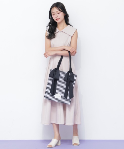 JILL by JILL STUART(ジルバイジルスチュアート)の「<RIBBONシリーズ>ダブルリボントートバッグ(ショルダーバッグ・レディース・ブラウン/ホワイト/ブラック系その他/ブラック・FREE)」の19枚目の写真