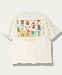 go slow caravan（ゴースローキャラバン）の「USA/C スクエアLOGO バックプリント ゆったりTEE（Tシャツ/カットソー）」
